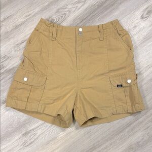 Vans Women’s Sidewalk High-Waisted Cargo Shorts 100% Cotton | Size XS | Antelope
